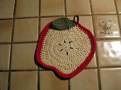 Apple Dishcloth (crochet)