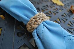 Easy Crocheted Napkin Rings