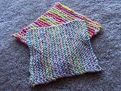 "My first knit" washcloth or dishcloth