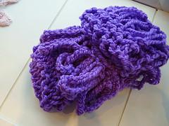 One Hour Knitted Dropstitch Scarf