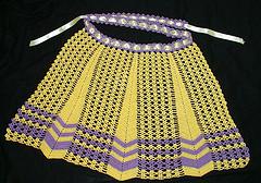 crocheted apron