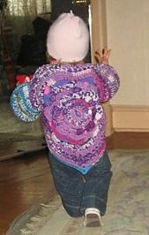 Crochet Flower Power Sweater Hippie Child's