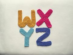 Alphabet, W-Z