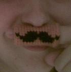 It's a moustache, for your fingers!