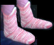 Grandma's Ugly Afghan Slipper-Sock