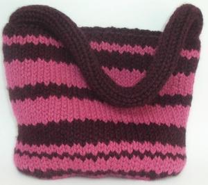 Loom-Knit Uptown Tote Bag