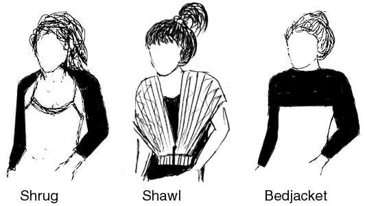 Shrug-Shawl Bedjacket