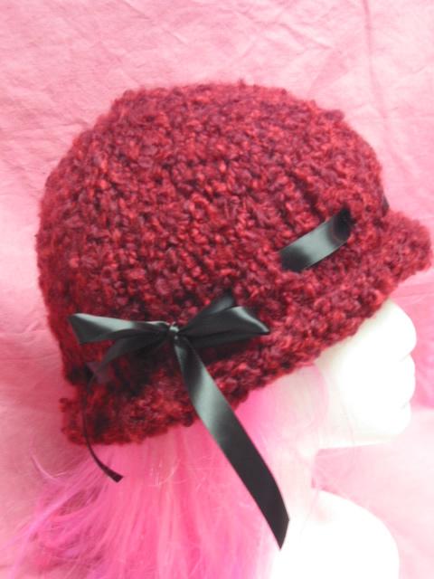Fluffy Hat With Satin Bow
