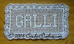 Distinctive Filet Crochet Border