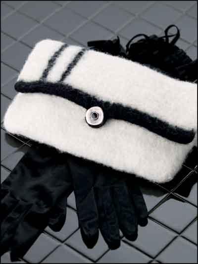 Day Or Night Felted Clutch