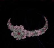 Free pattern - Knitted Headband, necklace, Bracelet