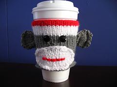 George - Sock Monkey Cup Cozy