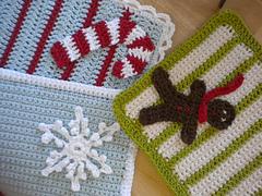 Crocheted Christmas Washcloths