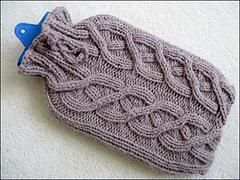 Cabled Hot Water Bottle Cosy