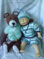 Large Crocheted Teddy Bear