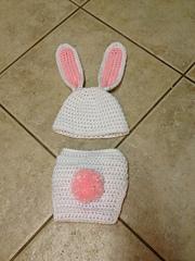 Bunny Hat and Diaper Cover