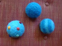 Felted Bouncy Balls