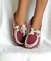 Adult Button Loafers Crochet Pattern