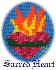 Crochet Sacred Heart Tapestry Afghan Chart Graph Free