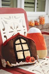 Haunted House and Candy Corn Pillows