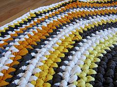 Crochet Fabric Yarn Circle Rug