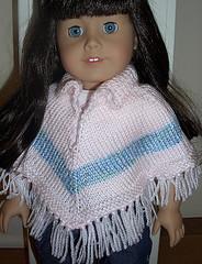 18 inch Doll Poncho