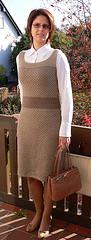 Brown Tweed Dress