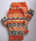 21C Fingerless Mitts in 4 Ply