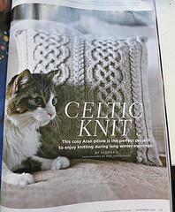Celtic Knit Aran Pillow