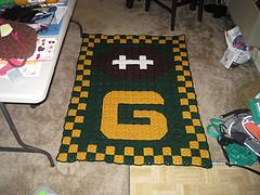 Green Bay Packers Granny Square Afghan
