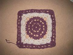 Violet Crochet Square