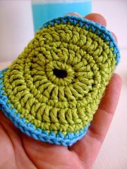Facial scrubbies with handle PDF crochet pattern tutorial