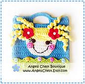 Lala Loopsy Lalaloopsy Doll Inspired Crochet Purse Bag Pattern Boutique Design - No. 39 by AngelsChest
