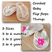 Crochet baby Flip Flop Sandals